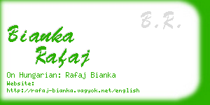 bianka rafaj business card